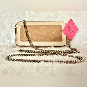 Kate Spade Beige Leather Crossbody Bag